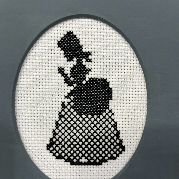 Vintage Pictures Cross Stitch Old English Colonial Man Woman Crafts Cottagecore - Picture 3 of 5